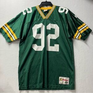 Reggie White #92 Vintage Green Bay Packers Wilson Jersey Men’s Size Large / 46